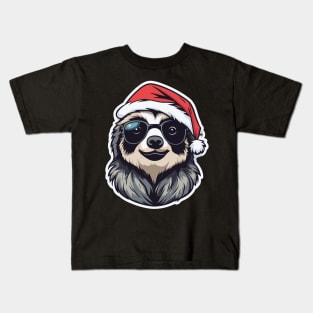 Sloth Christmas Drawing Kids T-Shirt